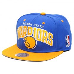 Mitchell & Ness Team Arch NBA Golden State Warriors Snapback Cap Kasket - Nordic Basketball