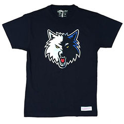 Minnesota Timberwolves NBA T-Shirt - Mitchell and Ness - Nordic Basketball